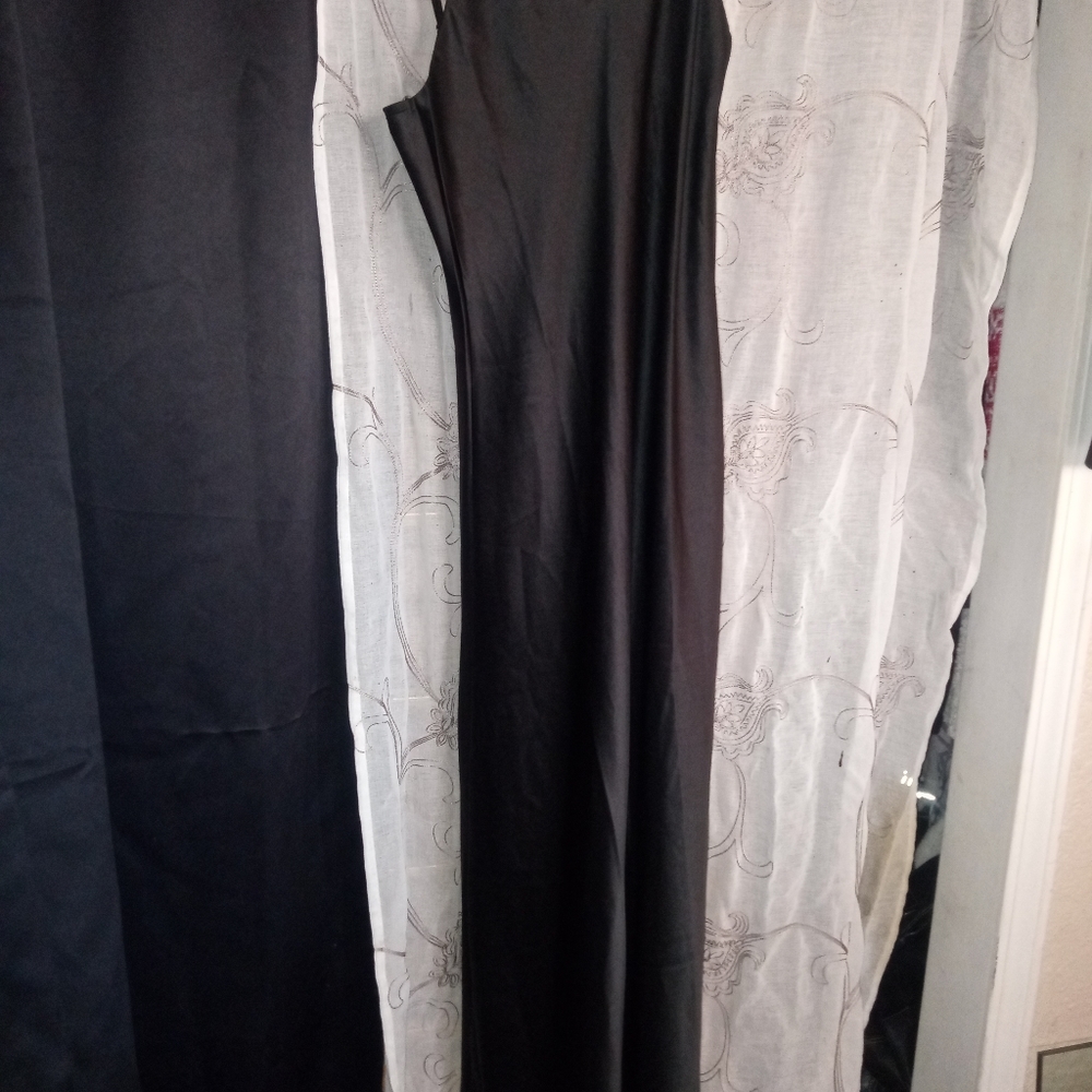 Black silky nighty